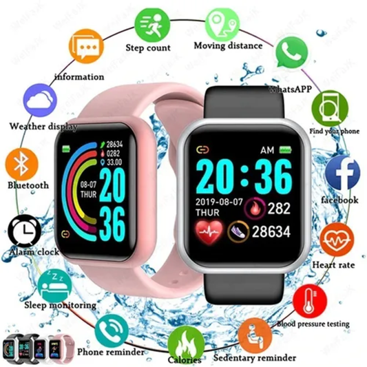 Smartwatch Reloj Inteligente T500 Plus Rosa con 2 Pulsos